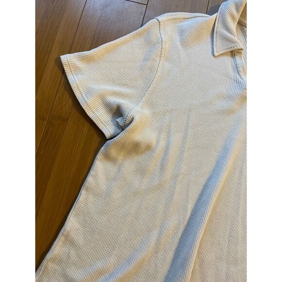 Everlane Textured Polo Shirt for Men - Beige - Men's MEdium - Picture 2 of 4